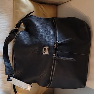 DOONEY & BOURKE NWT leather peppled hobo bag.